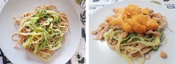 receta espaguetis con calabaza